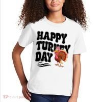 Happy Turkey Day Thanksgiving Holiday Kids T-Shirt thumb 2