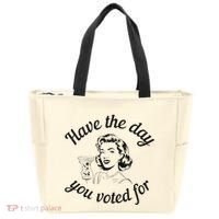 Have The Day You Voted For Wine Drinks Anti Trump Maga Tote Bag thumb 0