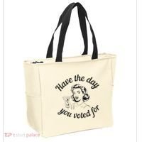 Have The Day You Voted For Wine Drinks Anti Trump Maga Tote Bag thumb 2