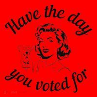 Have The Day You Voted For Wine Drinks Anti Trump Maga Santa Hat thumb 1