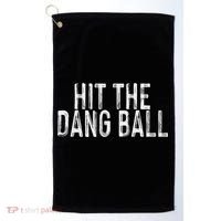 Hit The Dang Ball, Trendy Baseball, Funny Baseball Golf Towel thumb 0