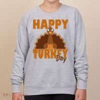 Happy Turkey Day Thanksgiving Holiday Women's Sweatshirt thumb 0