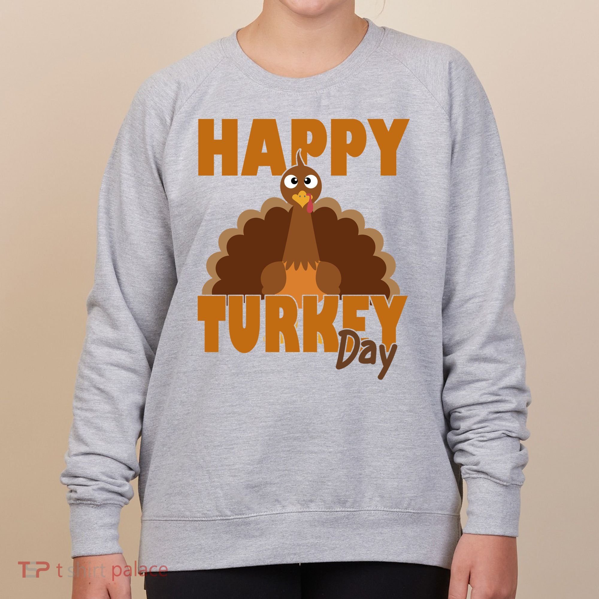 Happy Turkey Day Thanksgiving Holiday Women's Sweatshirt