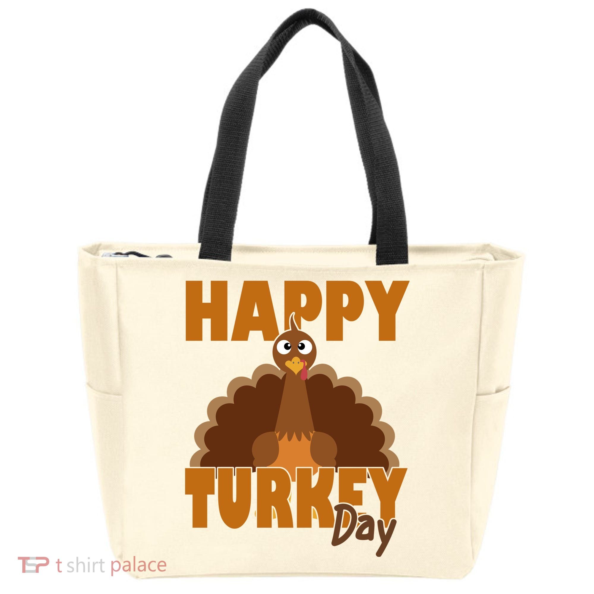 Happy Turkey Day Thanksgiving Holiday Tote Bag