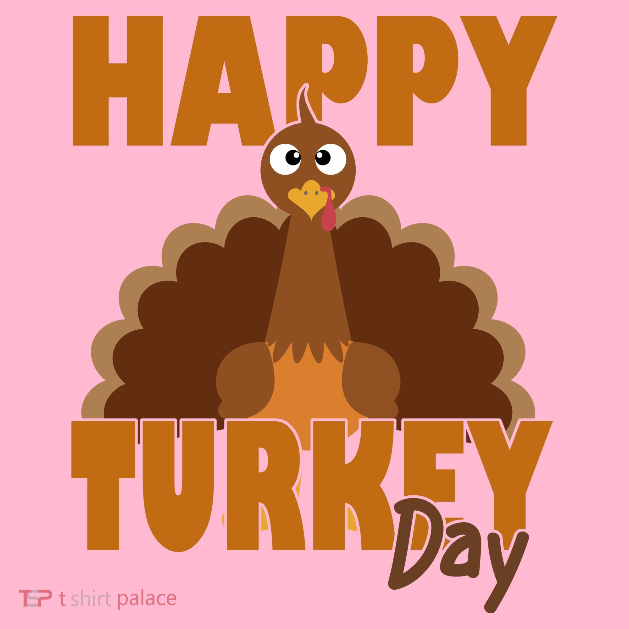 Happy Turkey Day Thanksgiving Holiday Coaster