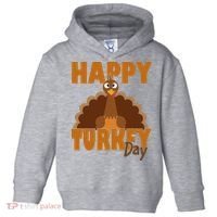 Happy Turkey Day Thanksgiving Holiday Toddler Hoodie thumb 0