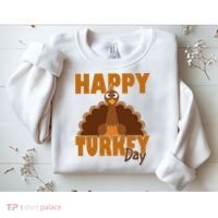 Happy Turkey Day Thanksgiving Holiday Sweatshirt thumb 2