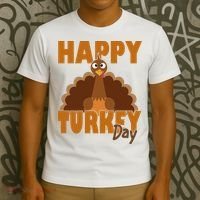 Happy Turkey Day Thanksgiving Holiday T-Shirt thumb 3