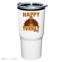 Happy Turkey Day Thanksgiving Holiday Tumbler thumb 0