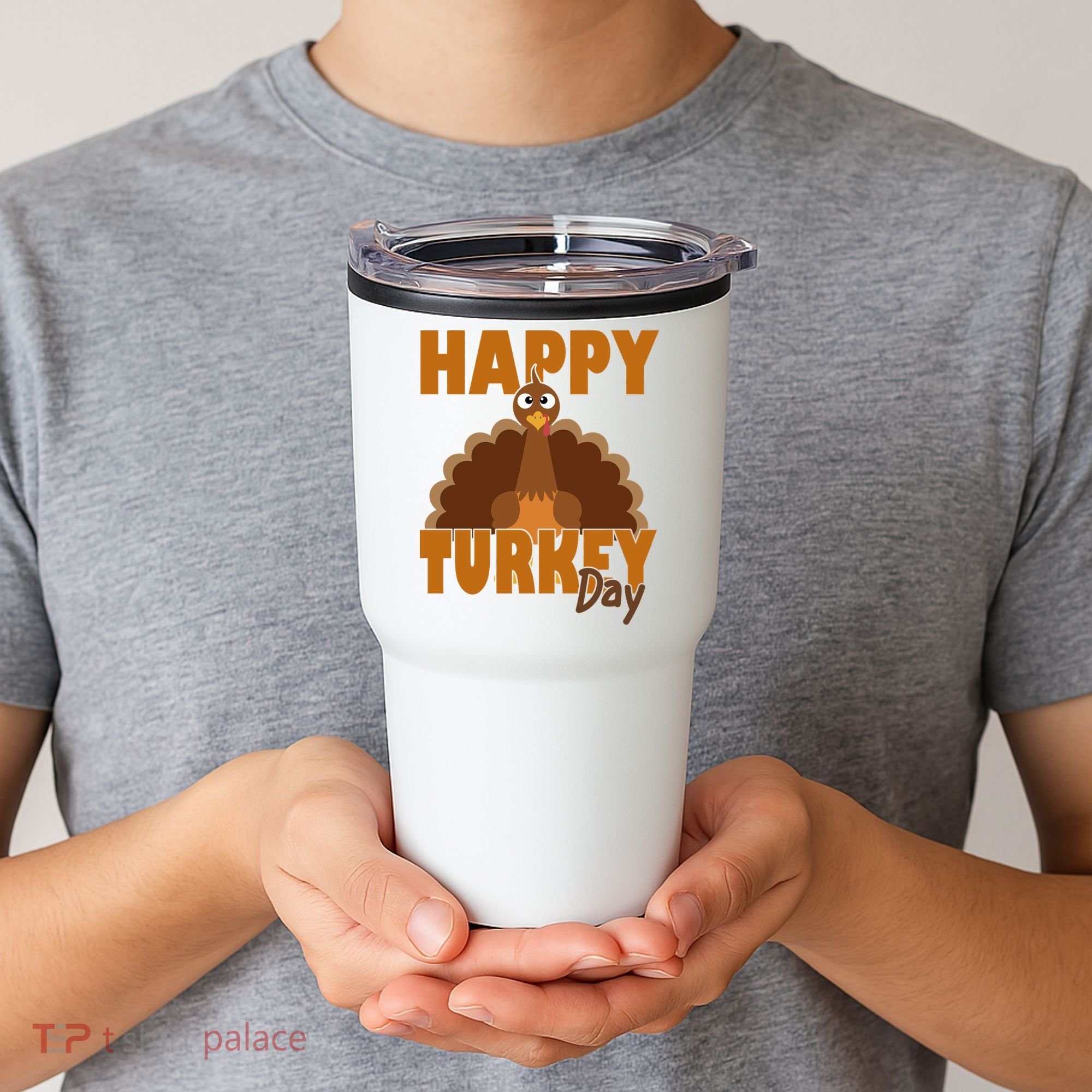 Happy Turkey Day Thanksgiving Holiday Tumbler