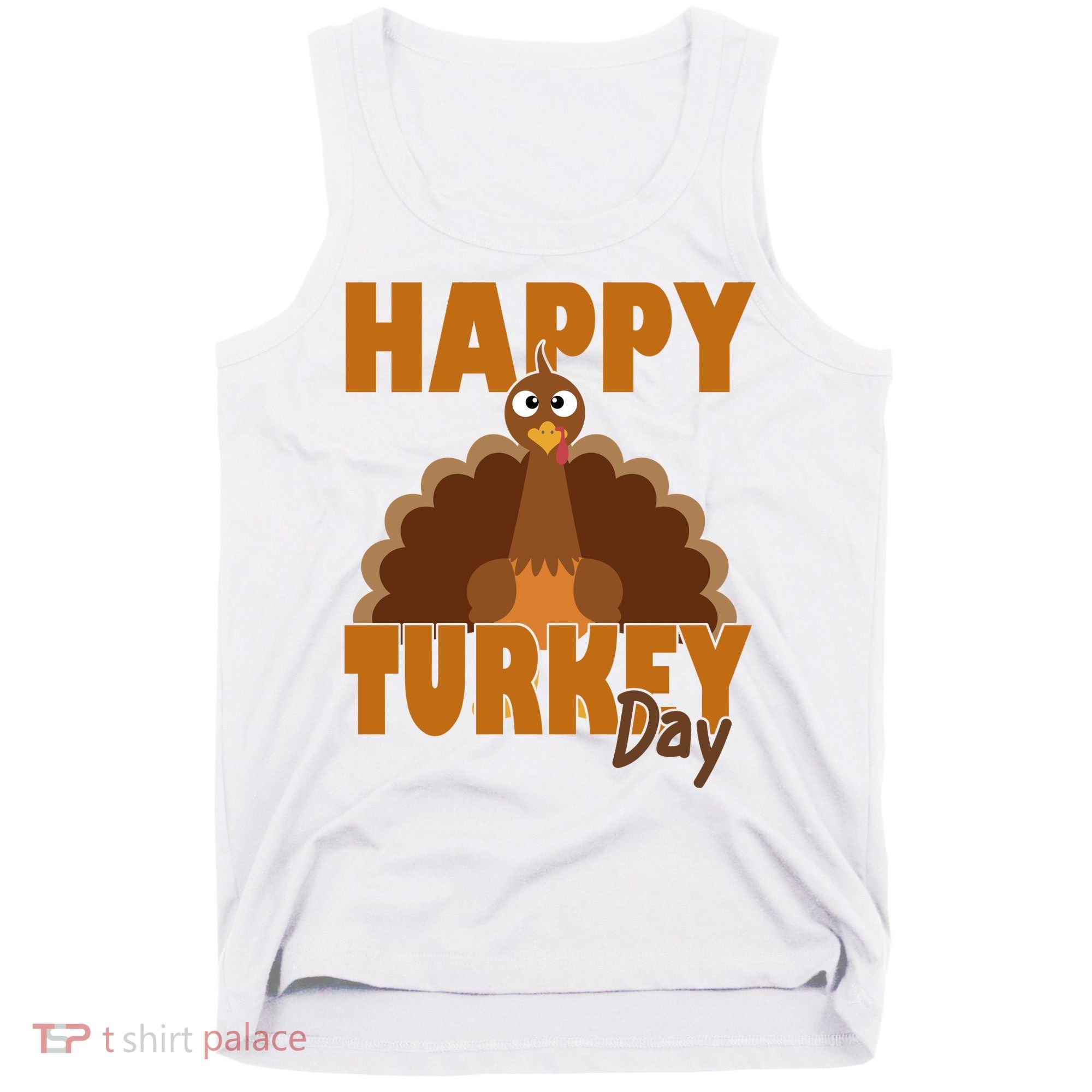 Happy Turkey Day Thanksgiving Holiday Tank Top