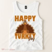 Happy Turkey Day Thanksgiving Holiday Tank Top thumb 2