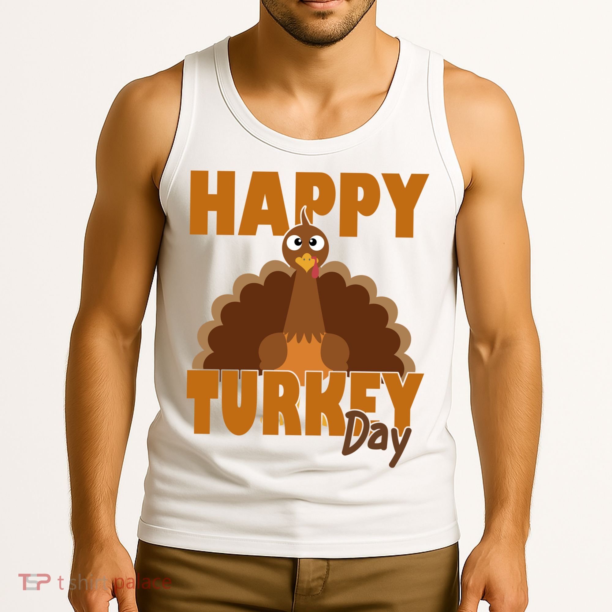 Happy Turkey Day Thanksgiving Holiday Tank Top