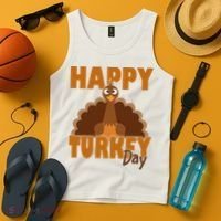 Happy Turkey Day Thanksgiving Holiday Tank Top thumb 4