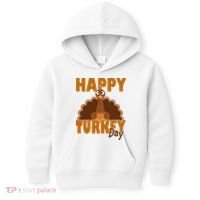 Happy Turkey Day Thanksgiving Holiday Kids Hoodie thumb 0