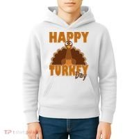 Happy Turkey Day Thanksgiving Holiday Kids Hoodie thumb 4