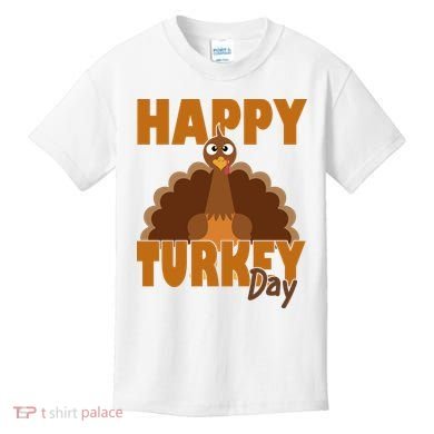 Happy Turkey Day Thanksgiving Holiday Kids T-Shirt