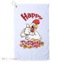 Happy Turkey Day Golf Towel thumb 0