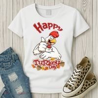 Happy Turkey Day Women's T-Shirt thumb 3