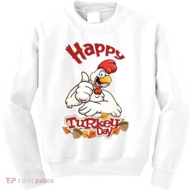 Happy Turkey Day Kids Sweatshirt