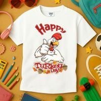 Happy Turkey Day Kids T-Shirt thumb 3