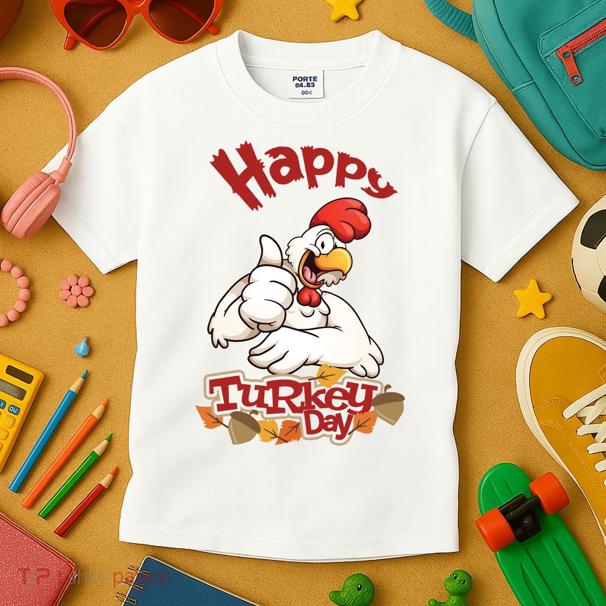 Happy Turkey Day Kids T-Shirt