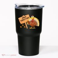 Happy Turkey Day Funny Thanksgiving Family Graphic Tumbler thumb 0