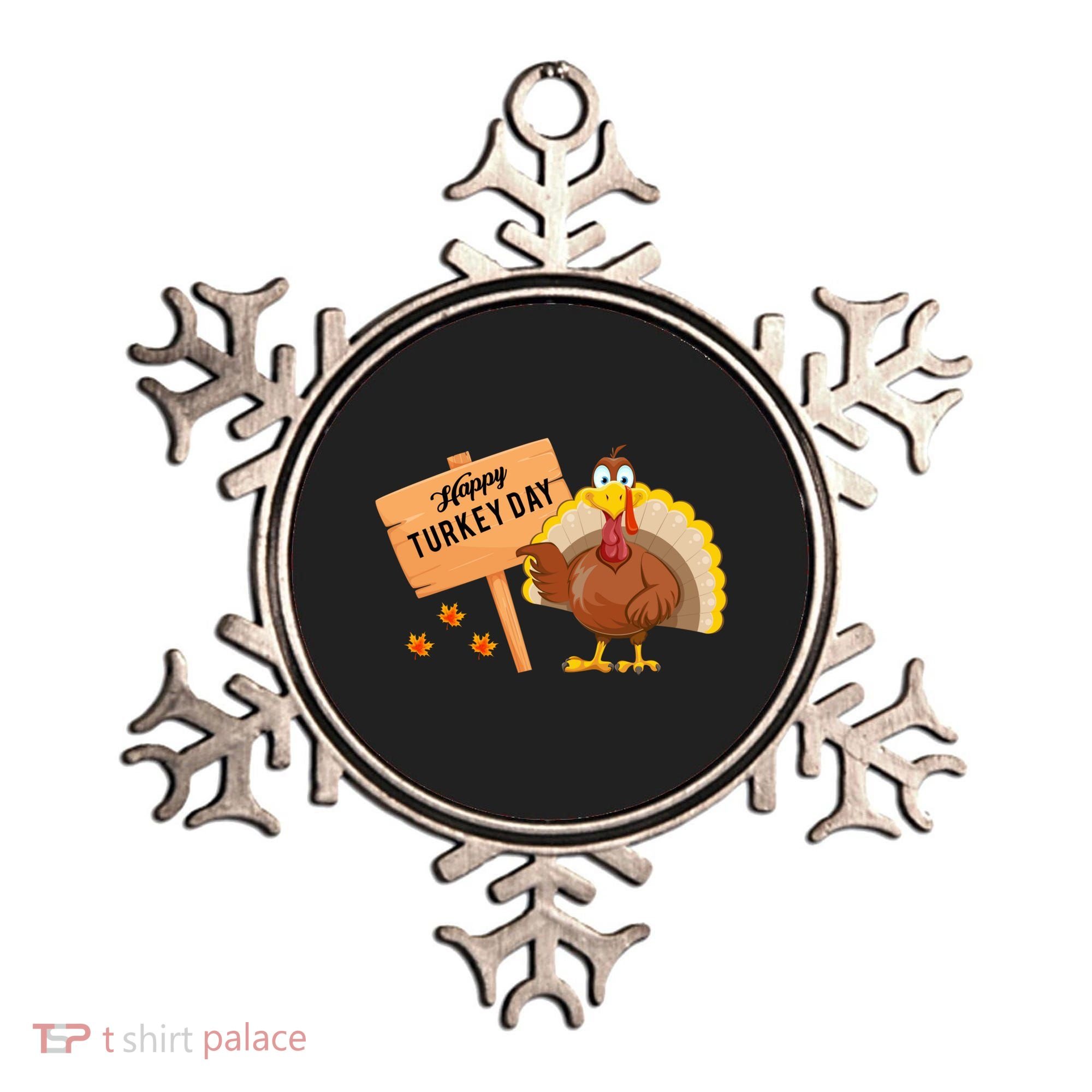 Happy Turkey Day Funny Thanksgiving Family Graphic Ornament