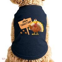 Happy Turkey Day Funny Thanksgiving Family Graphic Doggie Tank thumb 0