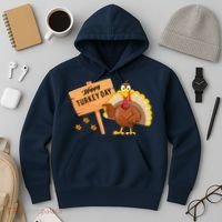 Happy Turkey Day Funny Thanksgiving Family Graphic Hoodie thumb 3