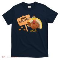 Happy Turkey Day Funny Thanksgiving Family Graphic T-Shirt thumb 0