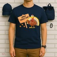 Happy Turkey Day Funny Thanksgiving Family Graphic T-Shirt thumb 6