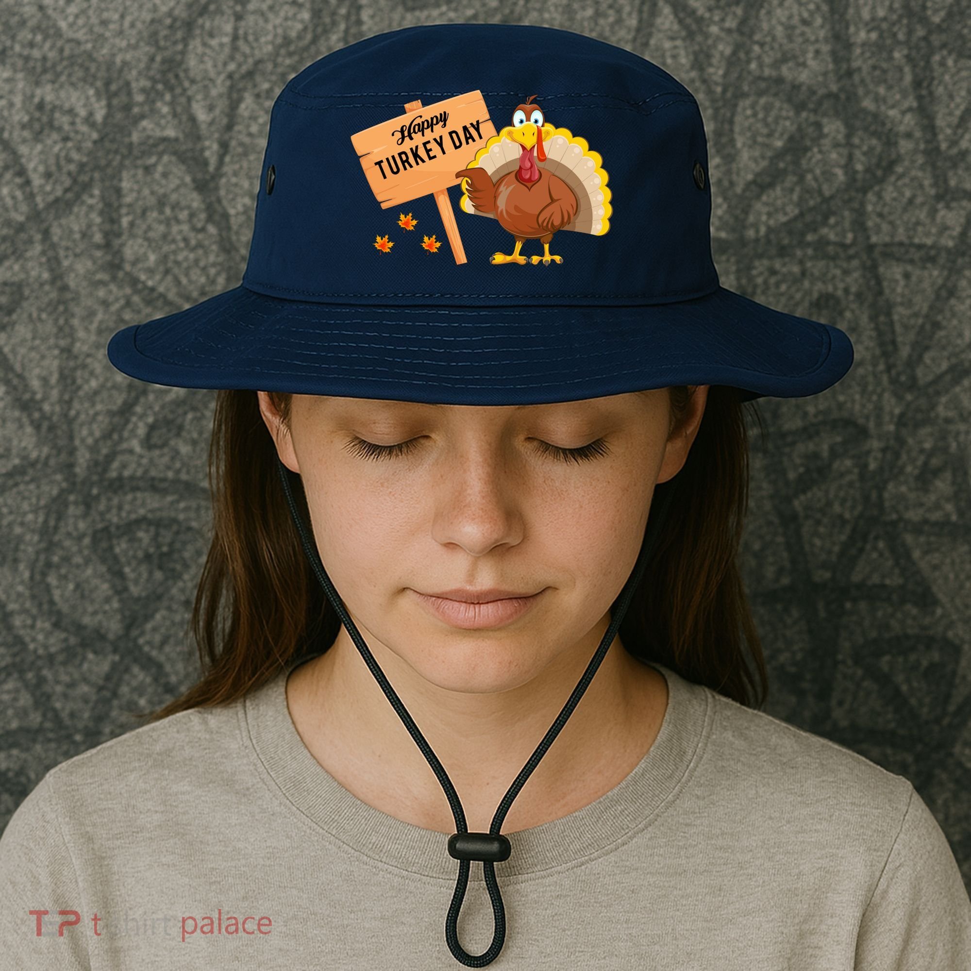 Happy Turkey Day Funny Thanksgiving Family Graphic Bucket Hat