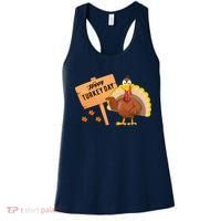 Happy Turkey Day Funny Thanksgiving Family Graphic Women's Tank Top thumb 0