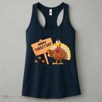 Happy Turkey Day Funny Thanksgiving Family Graphic Women's Tank Top thumb 3