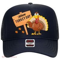 Happy Turkey Day Funny Thanksgiving Family Graphic Hat thumb 0