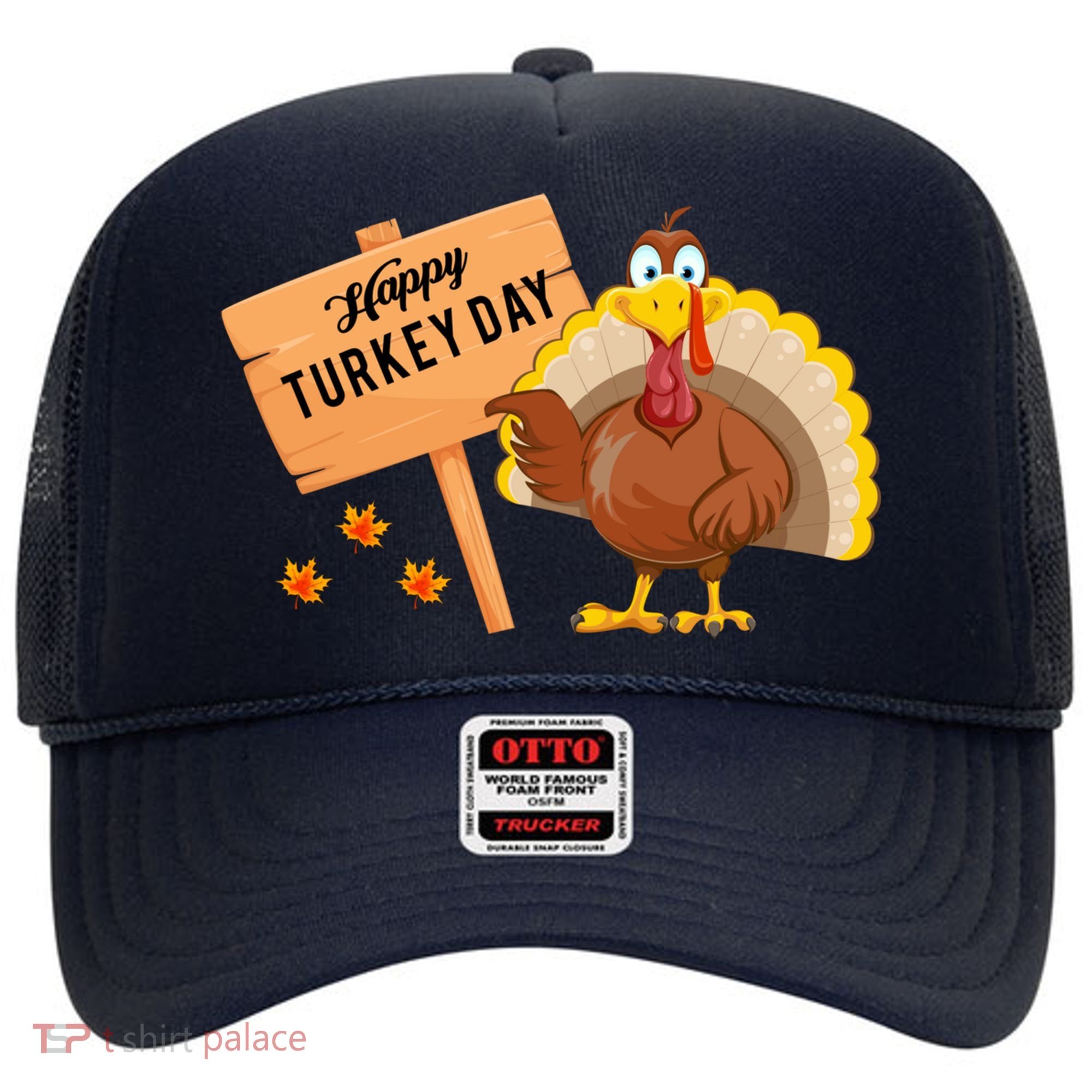 Happy Turkey Day Funny Thanksgiving Family Graphic Hat