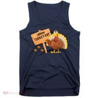 Happy Turkey Day Funny Thanksgiving Family Graphic Tank Top thumb 0