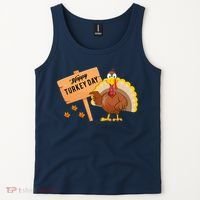 Happy Turkey Day Funny Thanksgiving Family Graphic Tank Top thumb 2