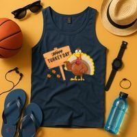 Happy Turkey Day Funny Thanksgiving Family Graphic Tank Top thumb 4