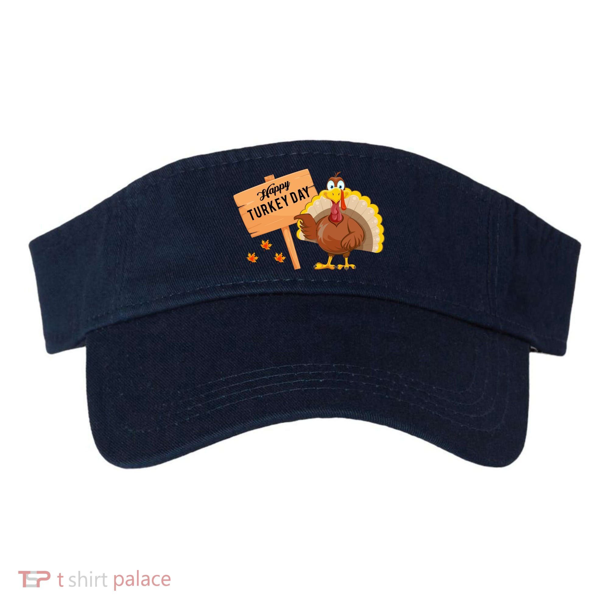 Happy Turkey Day Funny Thanksgiving Family Graphic Visor