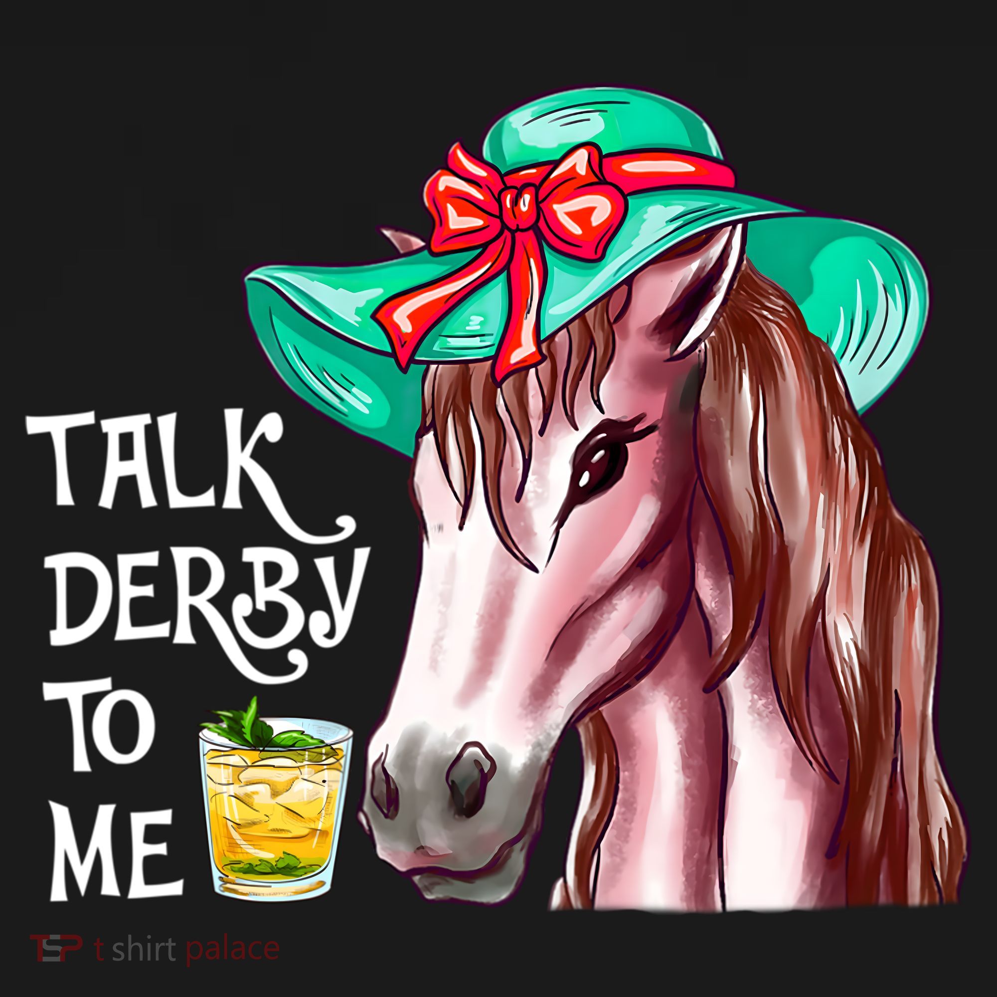 Horse Talk Derby To Me Mint Juleps Funny Derby Horse Racing Gift Women's Hoodie