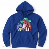 Horse Talk Derby To Me Mint Juleps Funny Derby Horse Racing Gift Hoodie thumb 0