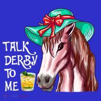 Horse Talk Derby To Me Mint Juleps Funny Derby Horse Racing Gift Mousepad thumb 1
