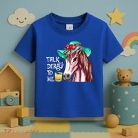 Horse Talk Derby To Me Mint Juleps Funny Derby Horse Racing Gift Toddler T-Shirt thumb 3