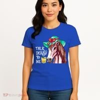 Horse Talk Derby To Me Mint Juleps Funny Derby Horse Racing Gift Women's T-Shirt thumb 4