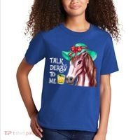 Horse Talk Derby To Me Mint Juleps Funny Derby Horse Racing Gift Kids T-Shirt thumb 2