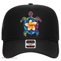 Hawaiian Tie Dye Sea Turtle Gift Cool Hawaii Gift For Men And Women Hat thumb 0