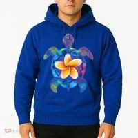 Hawaiian Tie Dye Sea Turtle Gift Cool Hawaii Gift For Men And Women Hoodie thumb 2