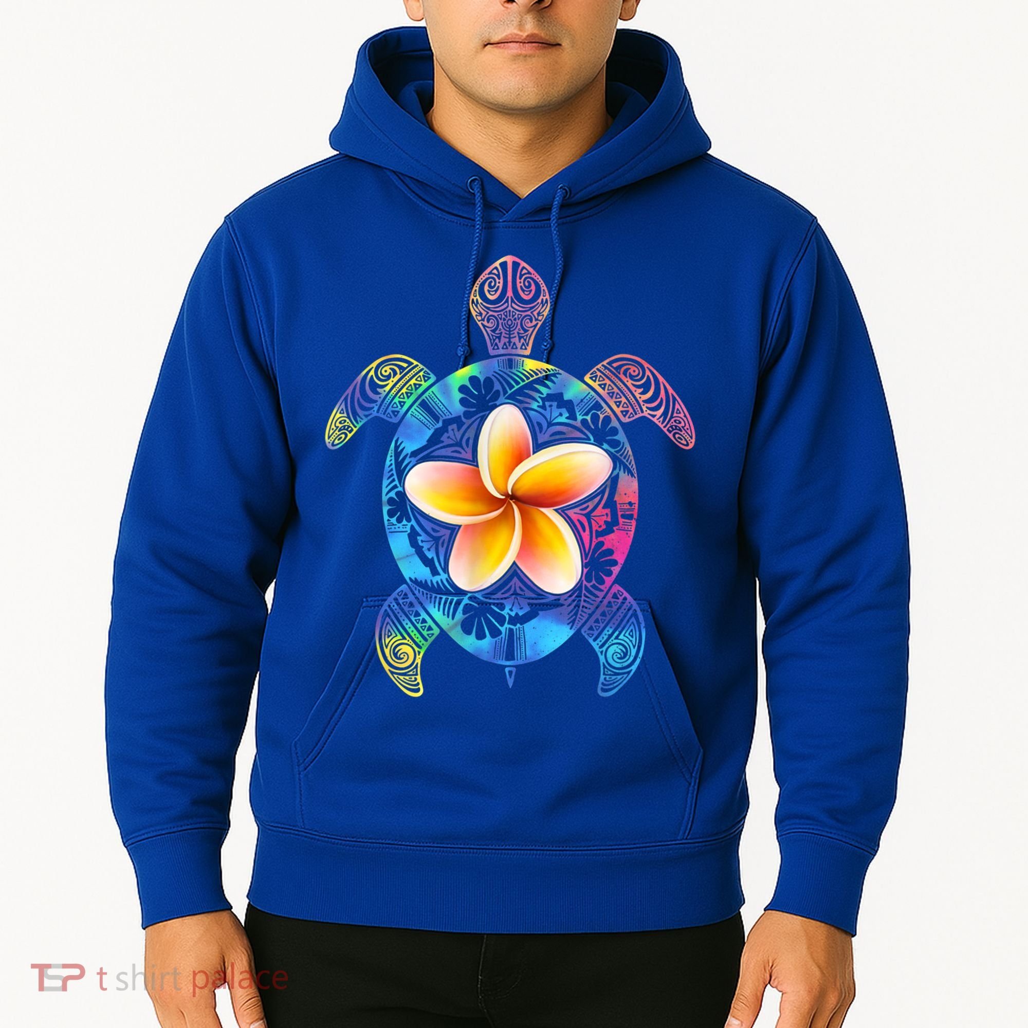 Hawaiian Tie Dye Sea Turtle Gift Cool Hawaii Gift For Men And Women Hoodie